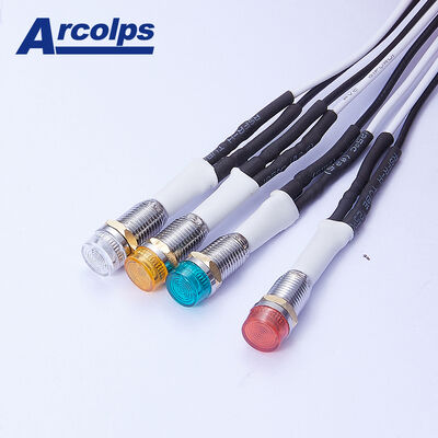 구입하다 스크루 마운트 10mm 6.3mm LED 표시등 12V 24V 110V 250V 네온 신호등 online manufacture