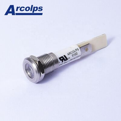 satın almak 12mm Metal Gösterge Işığı LED Sinyal Lambası 12V 24V 220V Su Geçirmez IP65 online manufacture