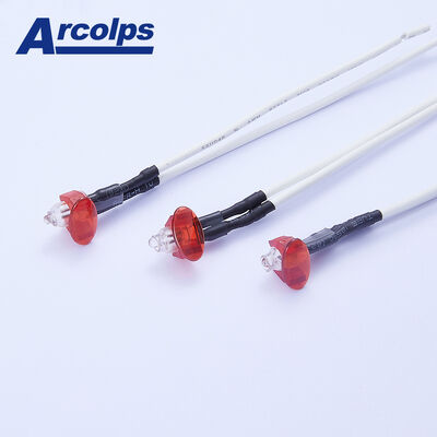 구입하다 기기 신호등용 110V 125V AC 파일럿 램프 20cm 와이어 리드 IP66 등급의 플라스틱 네온 LED 표시등용 10mm online manufacture